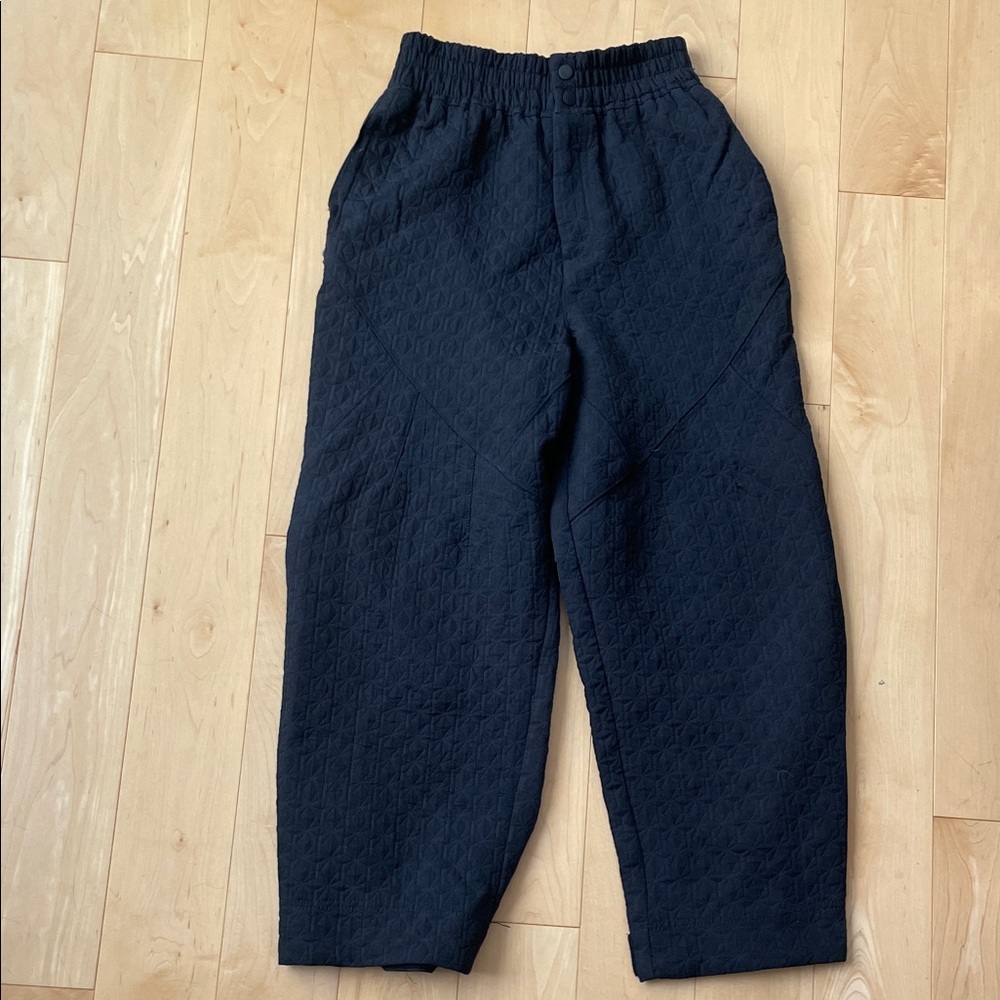 Black Textured Pants Free Movement by Free People